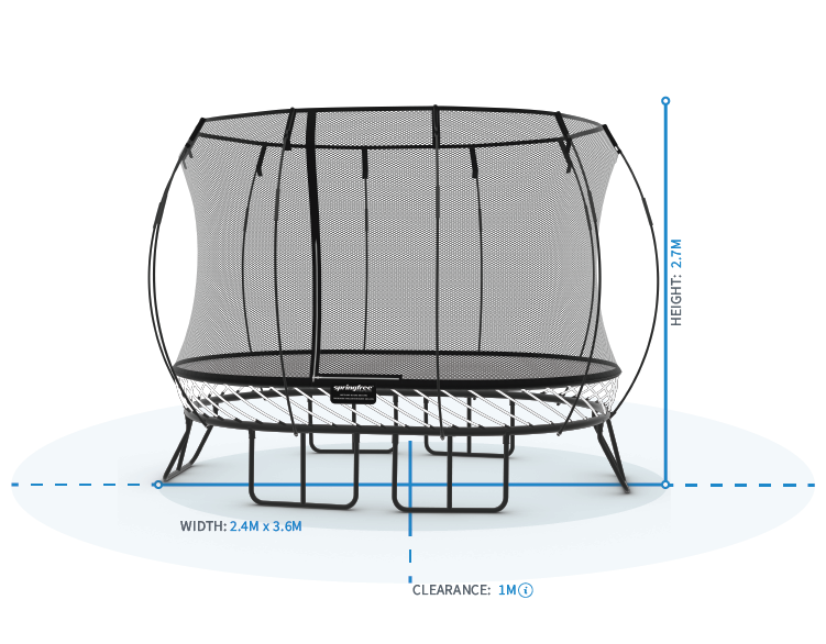 Medium Oval Trampoline O77