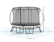 Load image into Gallery viewer, Medium Oval Trampoline O77
