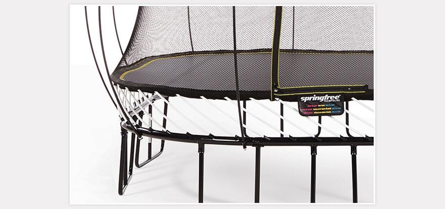 Hidden frame of springfree trampoline